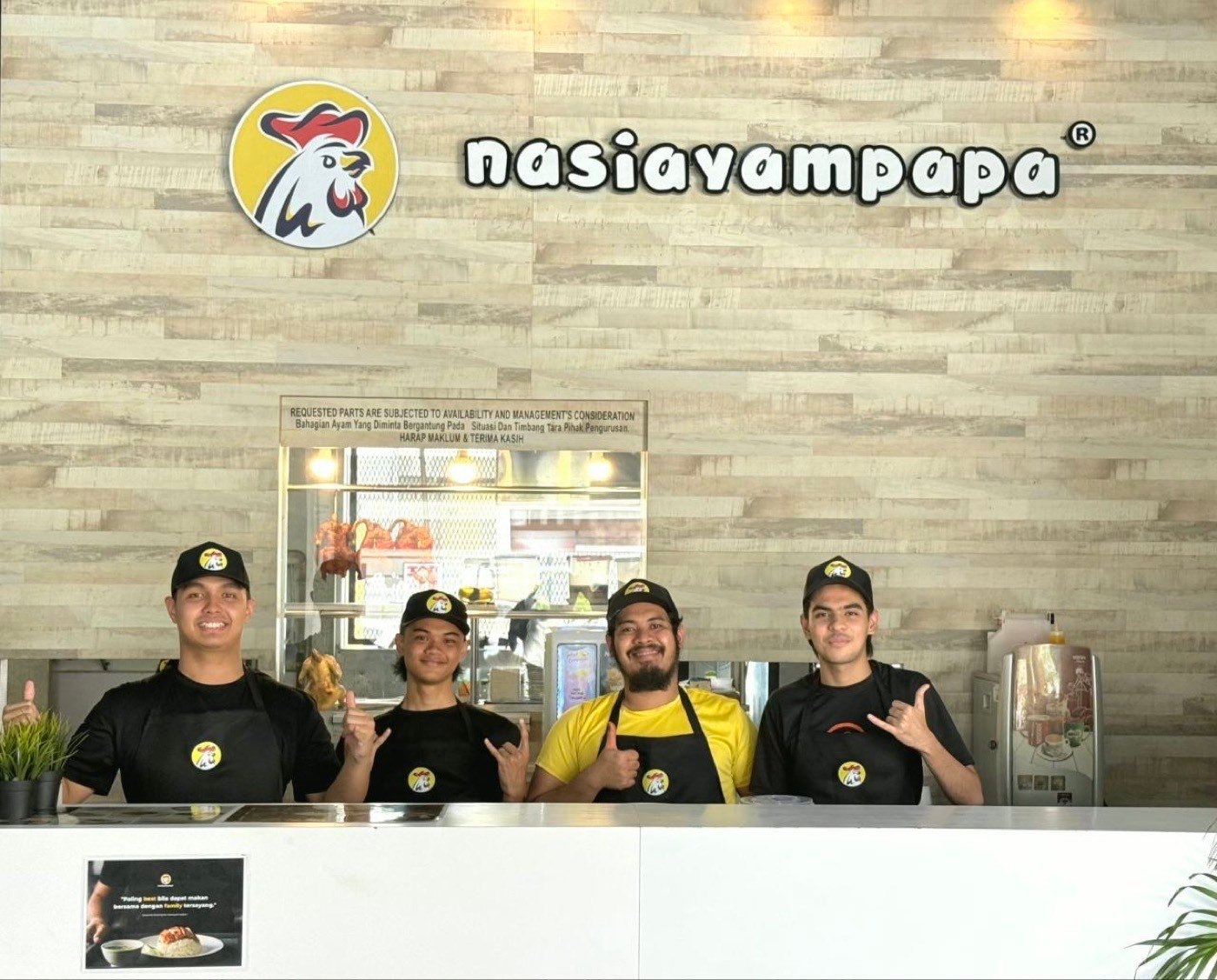 Pasukan Nasiayampapa di kaunter