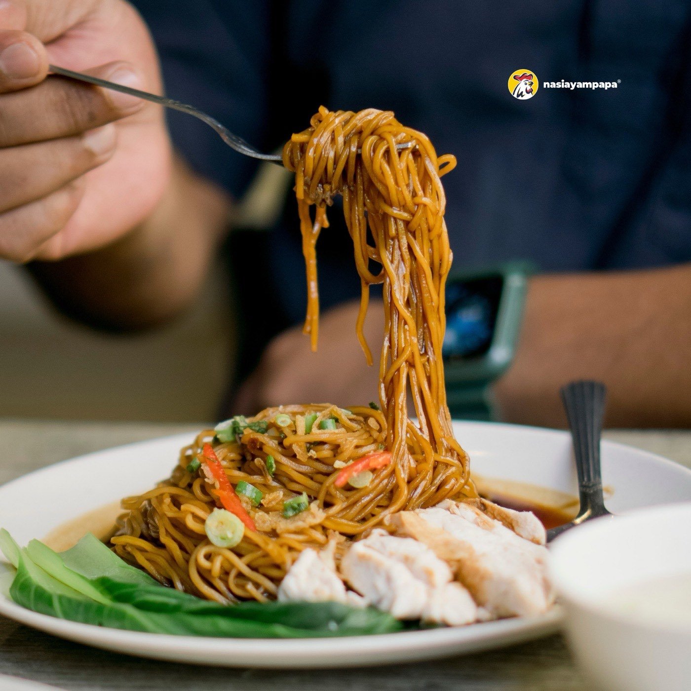 Dry Wantan Chicken Noodle Nasiayampapa